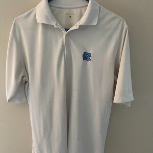 UNC TAR HEEL white polo